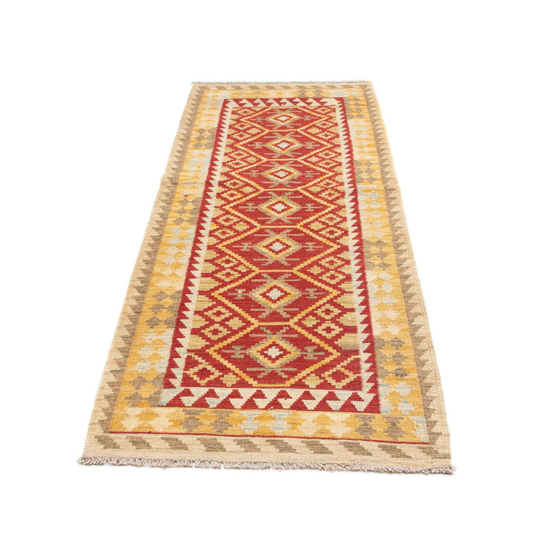 Tapis de couloir Tapis Kelim - Oriental - 203 x 71 cm - rouge
