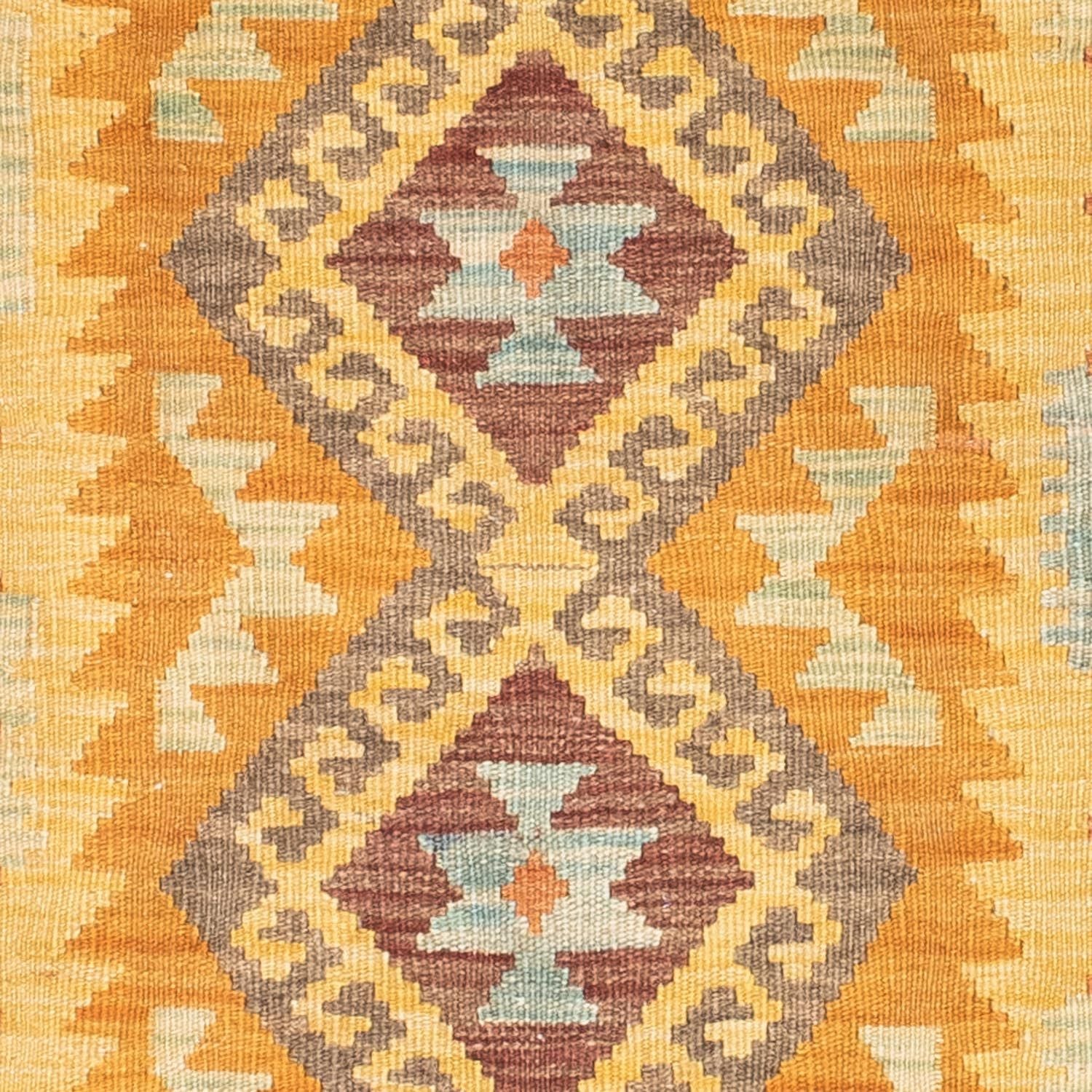 Tapis de couloir Tapis Kelim - Oriental - 209 x 71 cm - or