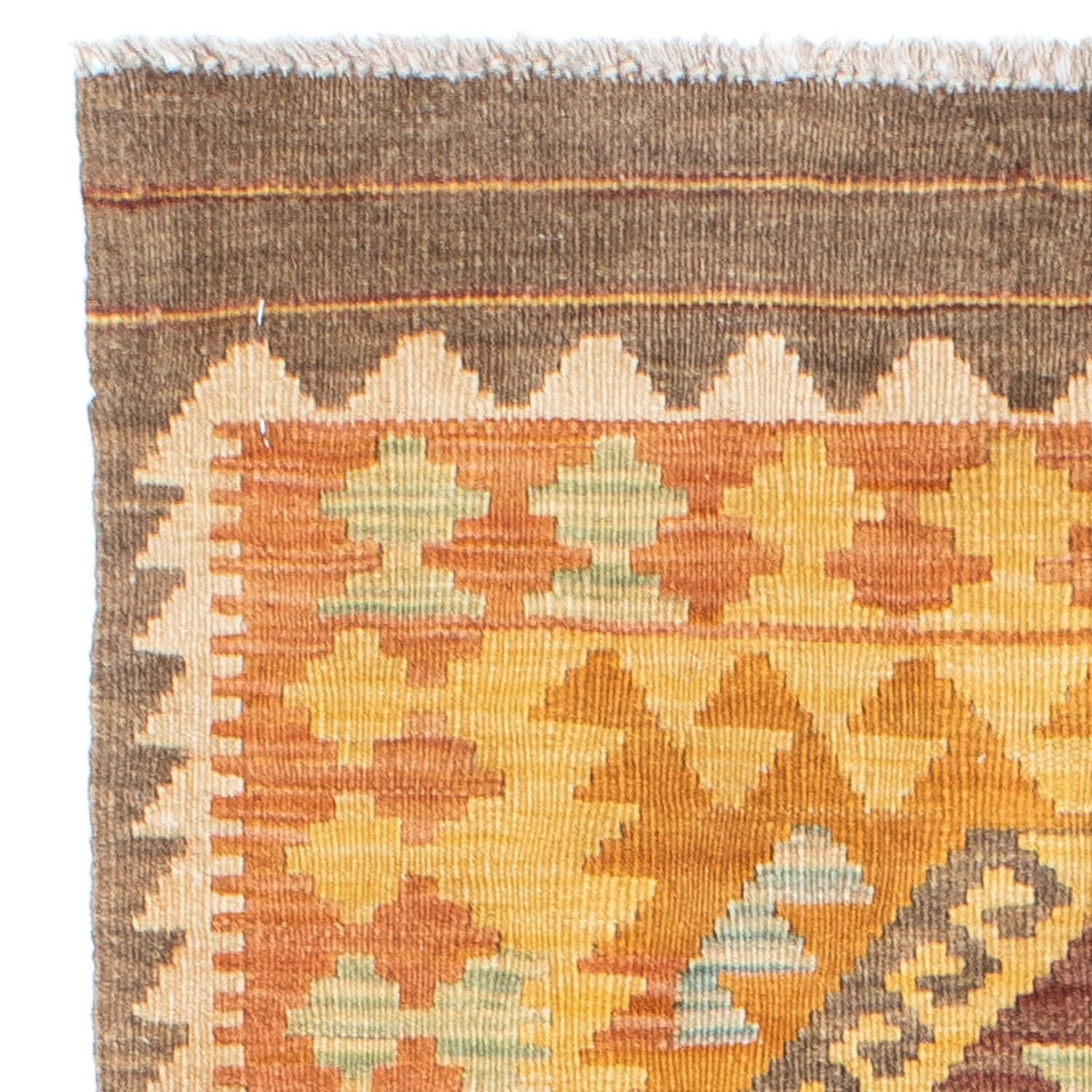 Tapis de couloir Tapis Kelim - Oriental - 209 x 71 cm - or