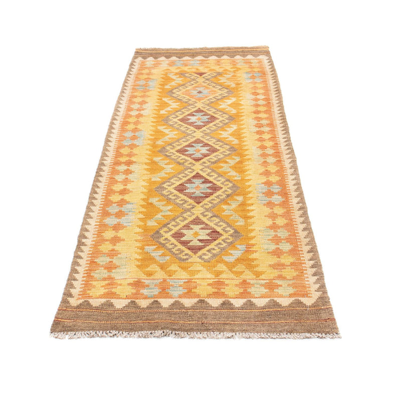 Tapis de couloir Tapis Kelim - Oriental - 209 x 71 cm - or
