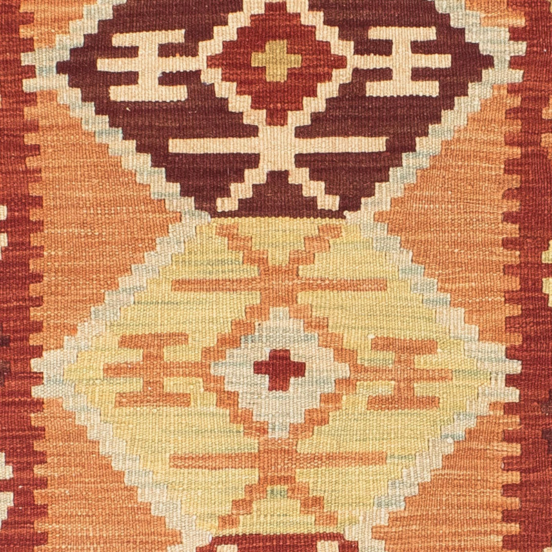 Tapis de couloir Tapis Kelim - Oriental - 201 x 64 cm - marron clair