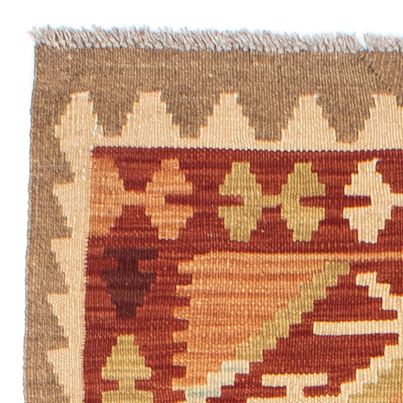 Tapis de couloir Tapis Kelim - Oriental - 201 x 64 cm - marron clair
