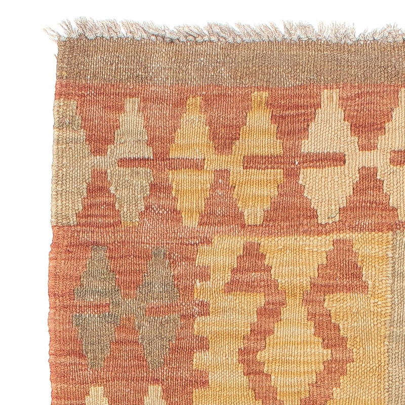 Tapis de couloir Tapis Kelim - Splash - 207 x 65 cm - rouge clair