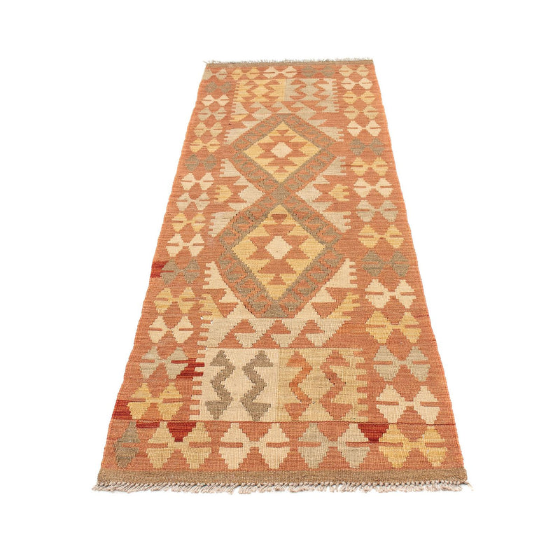 Tapis de couloir Tapis Kelim - Splash - 207 x 65 cm - rouge clair