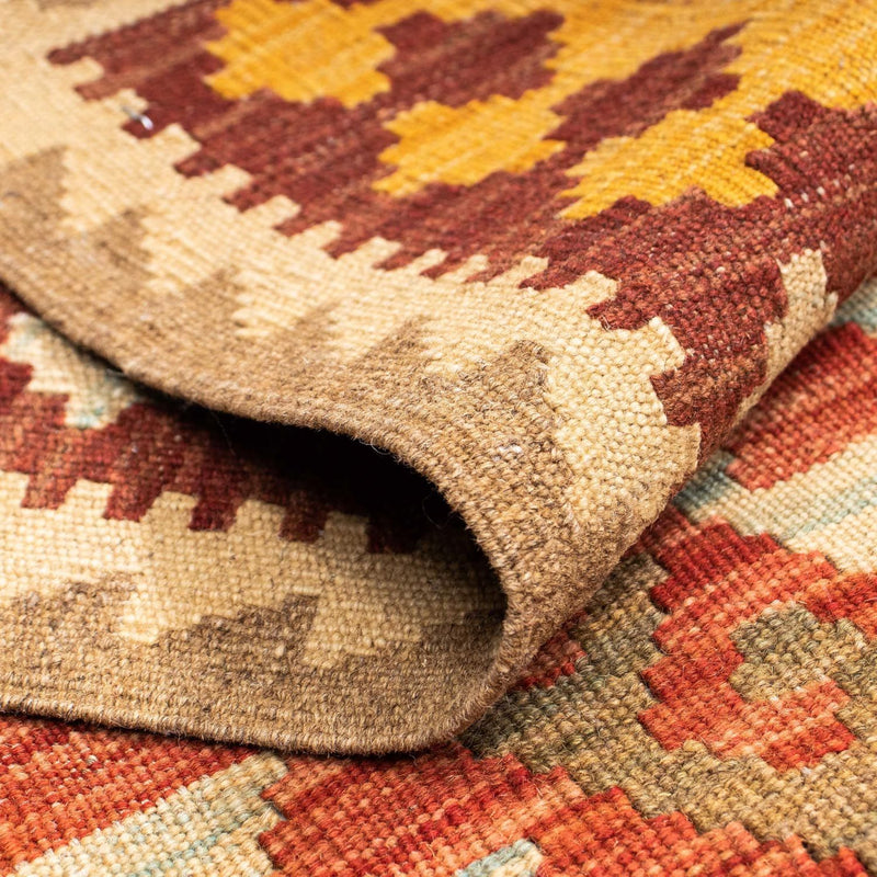 Tapis de couloir Tapis Kelim - Oriental - 199 x 67 cm - marron clair