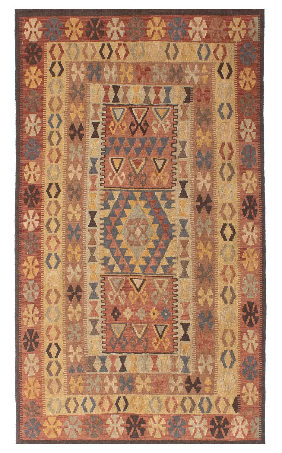 Tapis Kelim - Oriental - 204 x 130 cm - multicolore