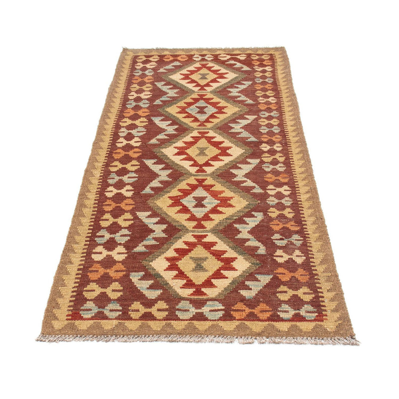 Tapis de couloir Tapis Kelim - Oriental - 192 x 76 cm - marron