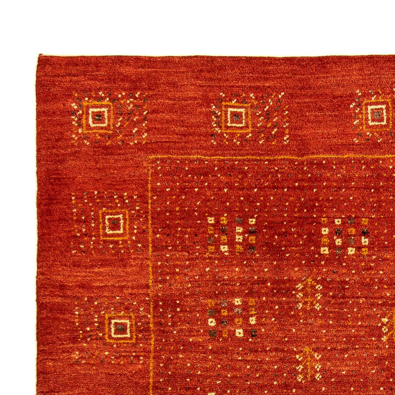 Tapis Gabbeh - Loribaft Persan - 202 x 152 cm - rouge foncé