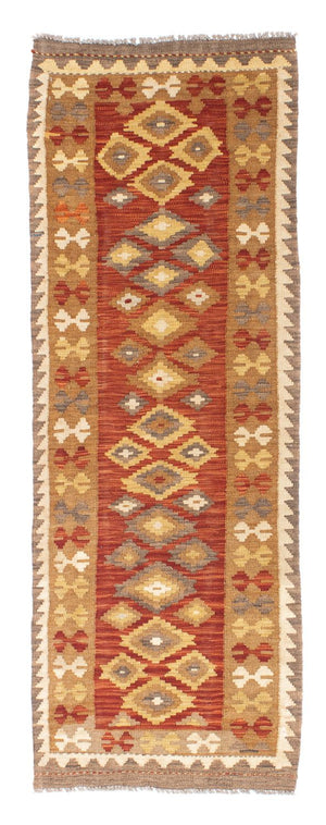 Kelim Teppich - Oriental 194 x 67 cm - rost