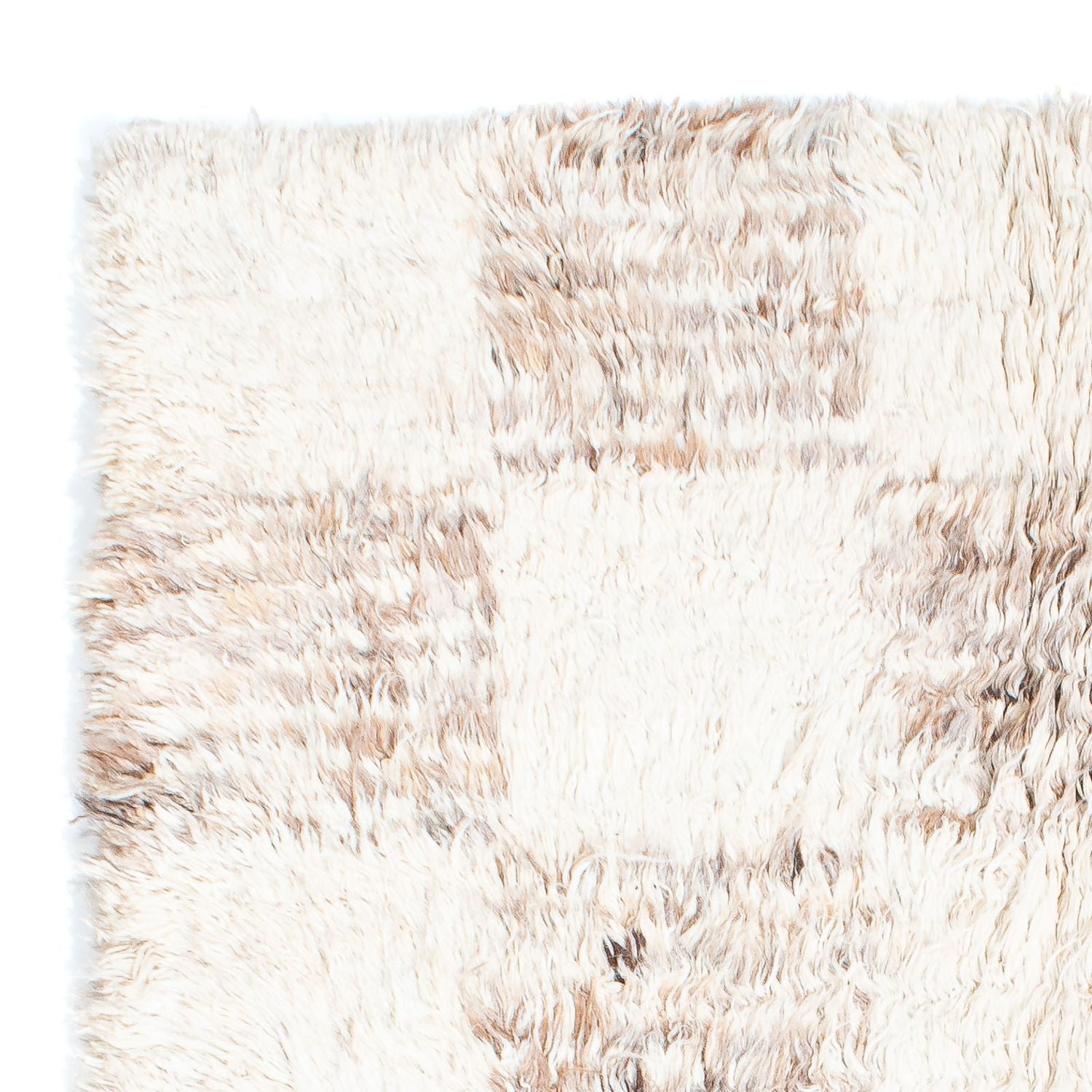 Tapis à poils longs - 252 x 172 cm - beige