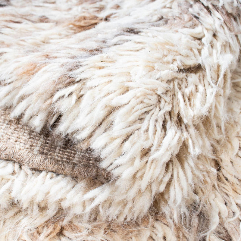 Tapis à poils longs - 252 x 172 cm - beige