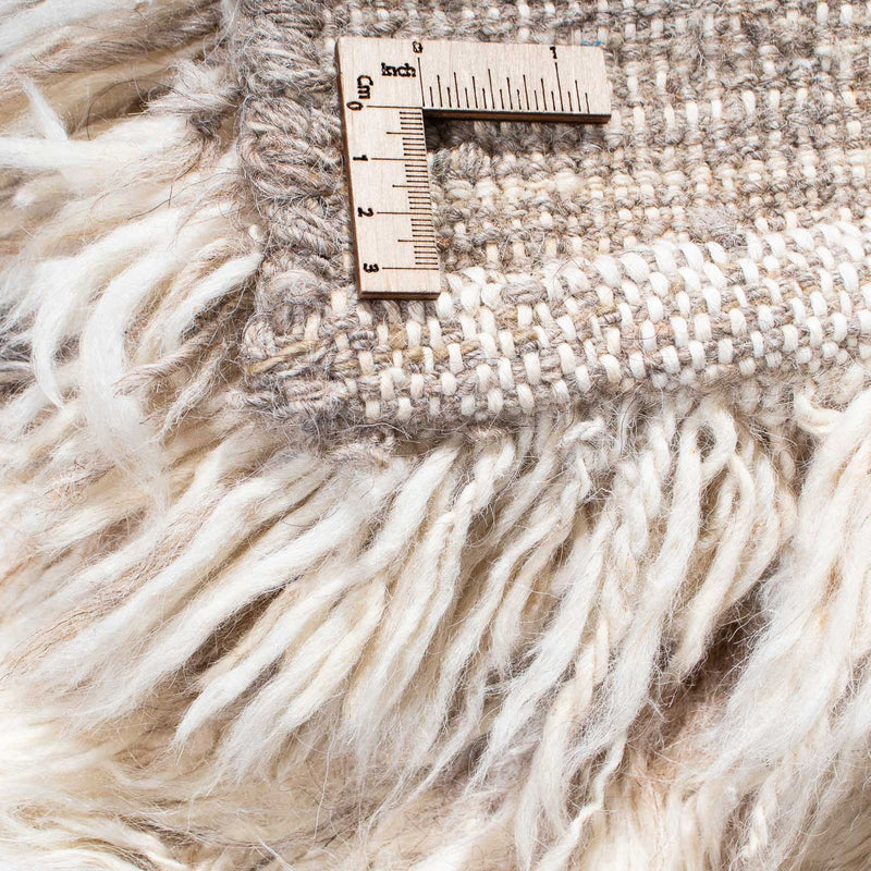 Tapis à poils longs - 252 x 172 cm - beige