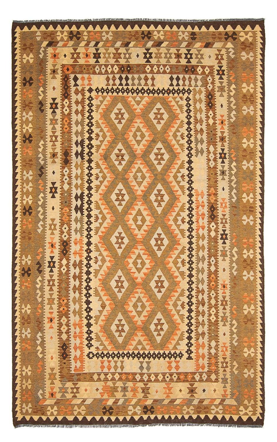 Tapis Kelim - Splash - 299 x 192 cm - multicolore