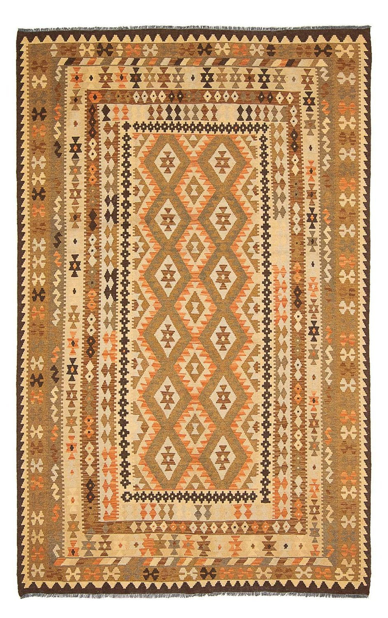 Tapis Kelim - Splash - 299 x 192 cm - multicolore