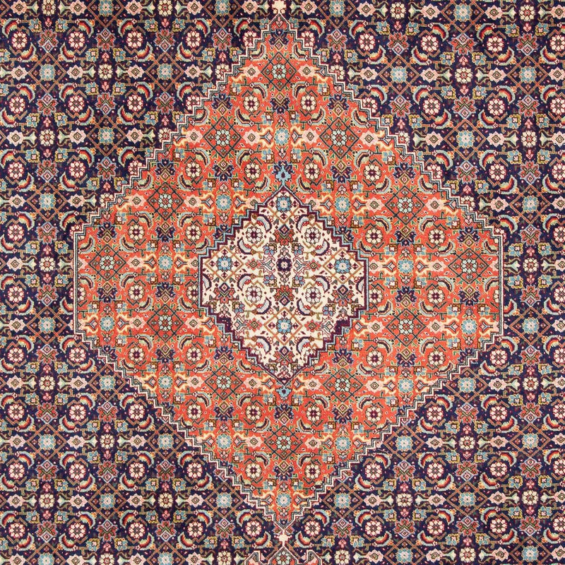 Tapis persan - Tabriz - 309 x 209 cm - bleu foncé