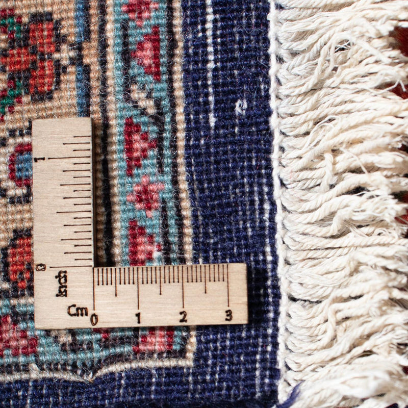 Tapis persan - Tabriz - 309 x 209 cm - bleu foncé