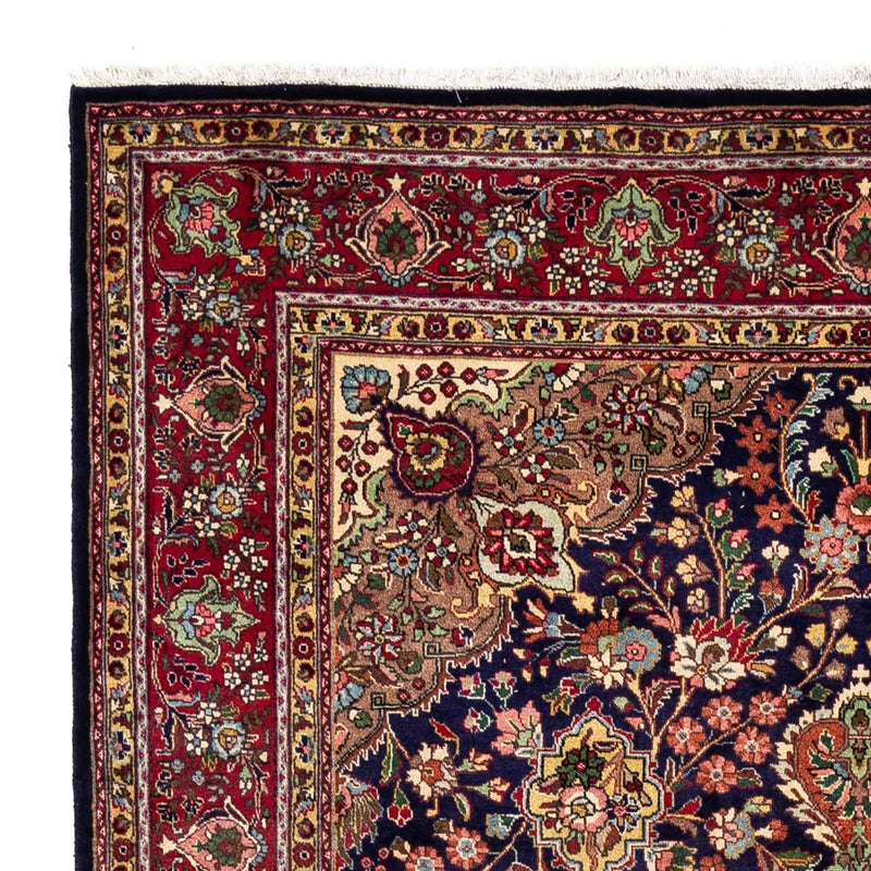 Tapis persan - Tabriz - 310 x 205 cm - bleu foncé