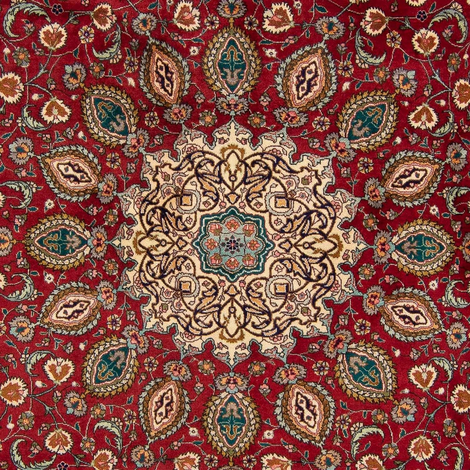 Tapis persan - Tabriz - Royal - 349 x 243 cm - rouge foncé