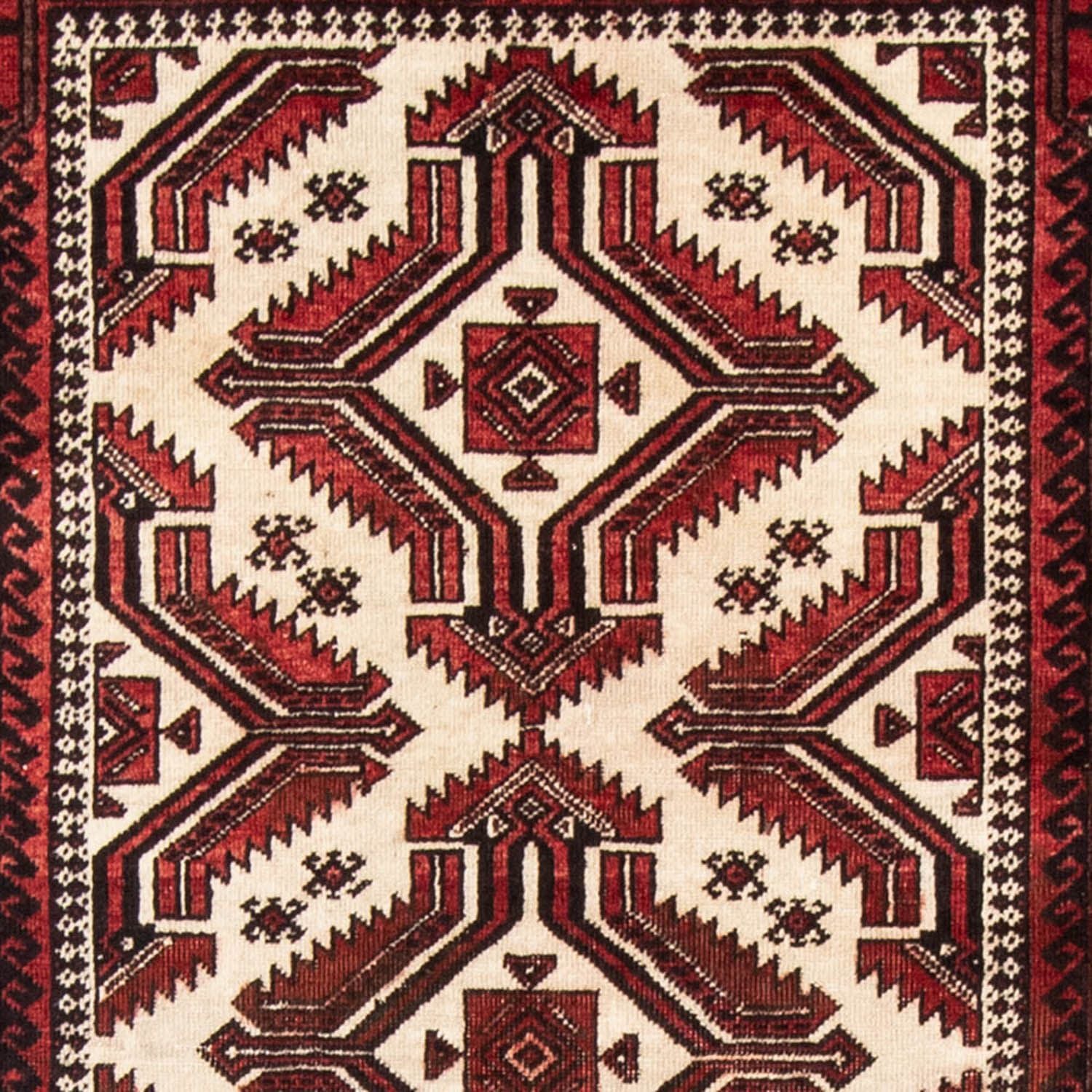 Tapis de couloir Tapis Belutsch - 218 x 103 cm - rouge