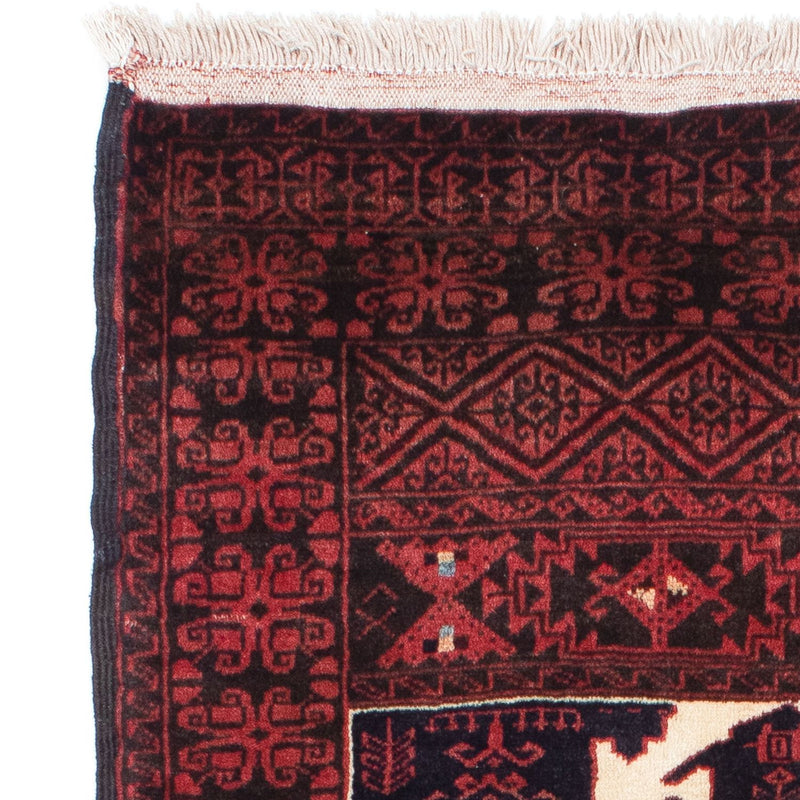 Tapis Belutsch - 157 x 87 cm - rouge foncé