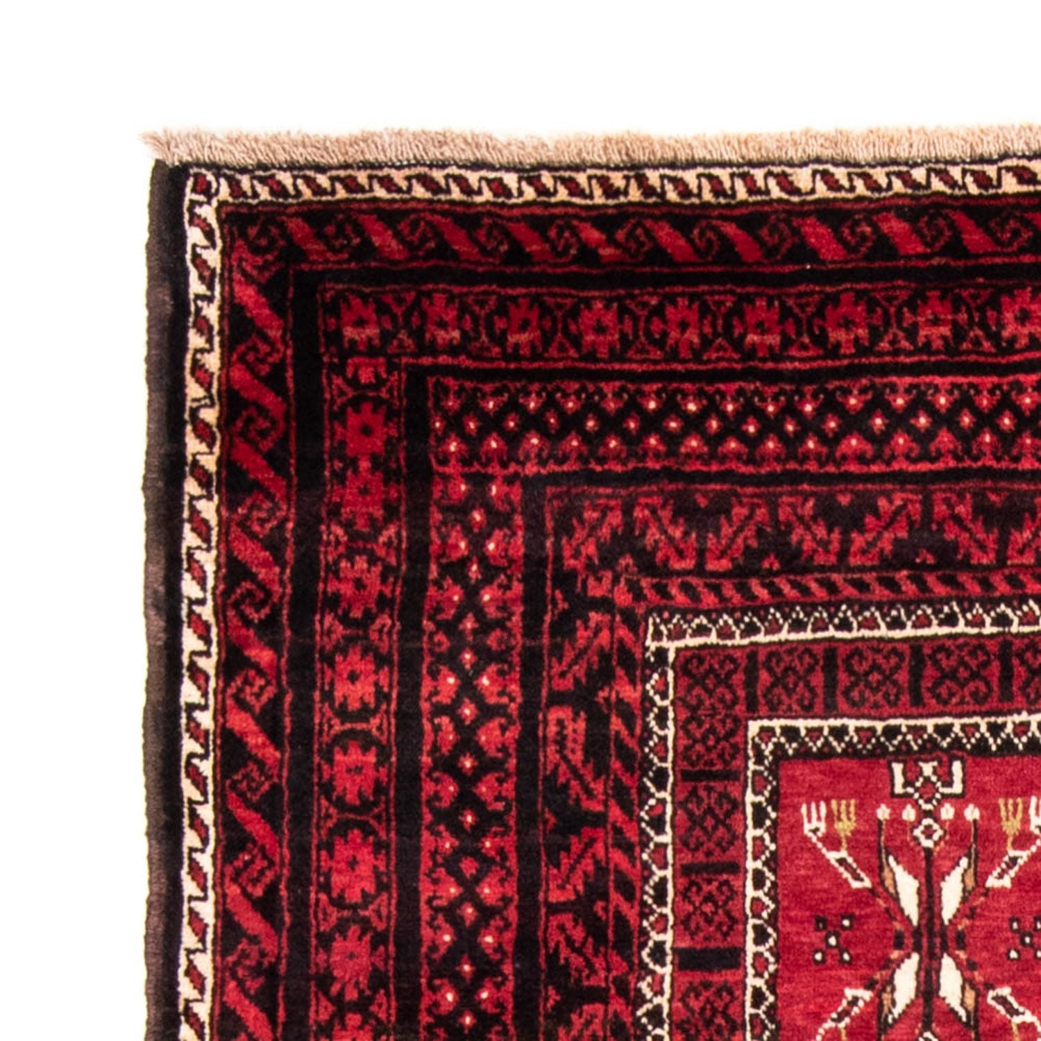 Tapis de couloir Tapis Belutsch - 220 x 114 cm - rouge