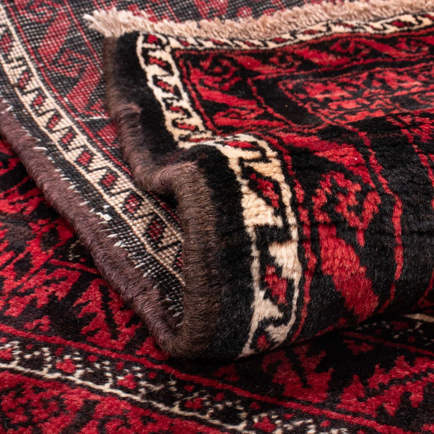 Tapis de couloir Tapis Belutsch - 220 x 114 cm - rouge