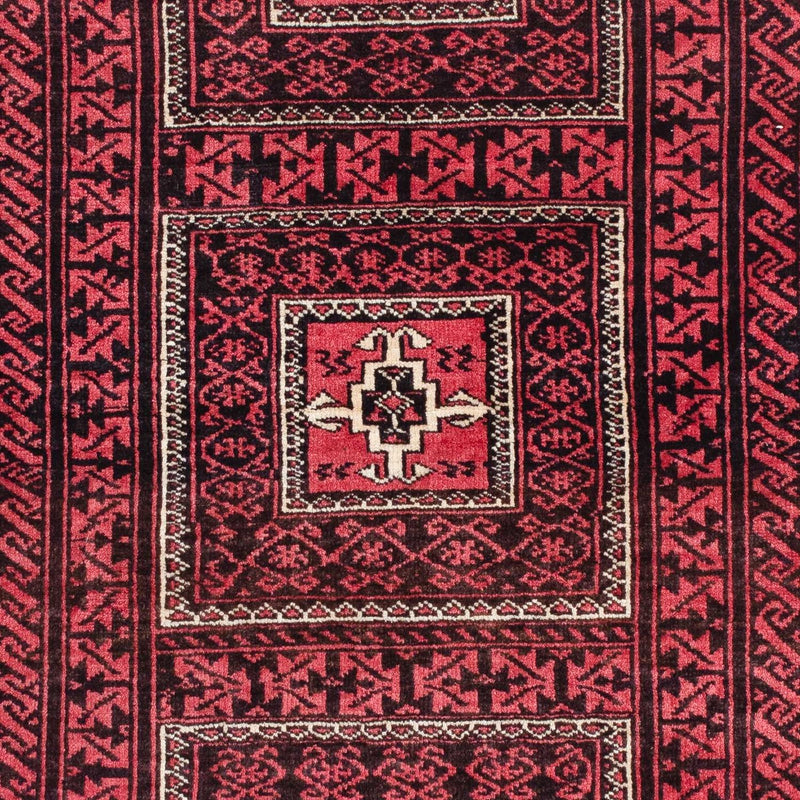 Tapis Belutsch - 158 x 103 cm - rouge foncé