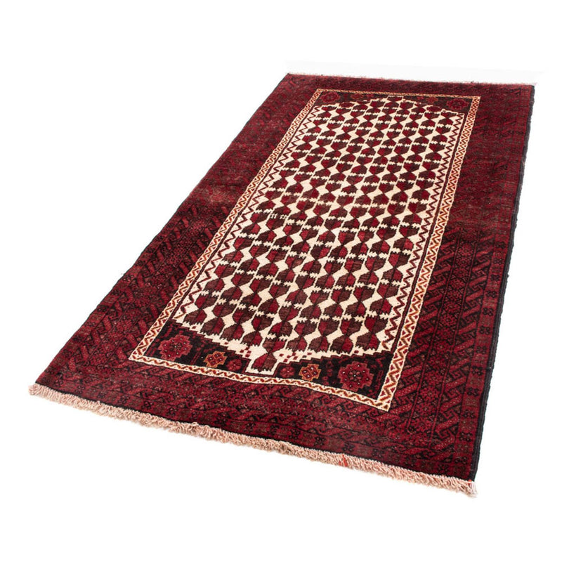 Tapis de couloir Tapis Belutsch - 185 x 102 cm - rouge foncé
