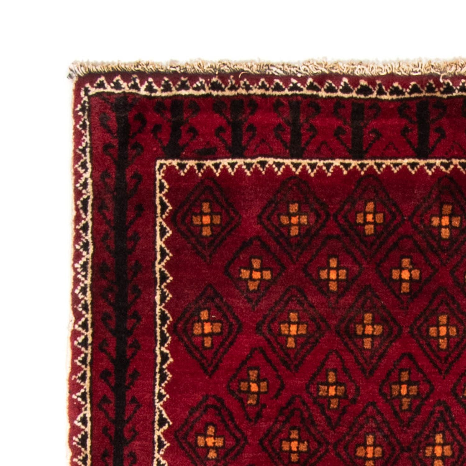 Belutsch Teppich 182 x 103 cm - dunkelrot