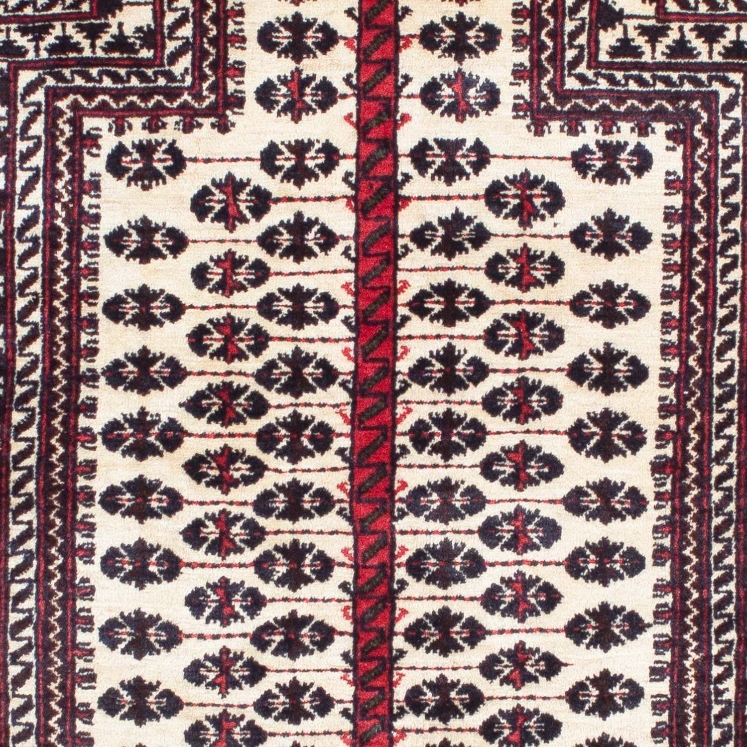 Tapis Belutsch - 121 x 99 cm - beige