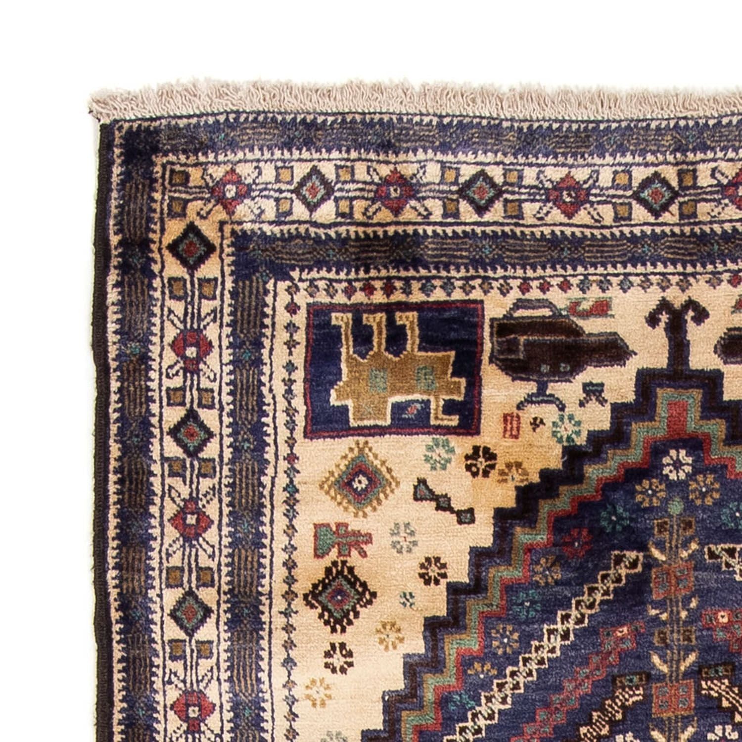 Tapis de couloir Tapis Belutsch - 211 x 112 cm - bleu foncé
