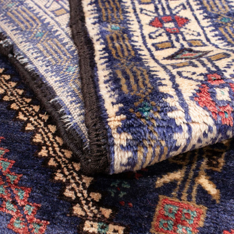 Tapis de couloir Tapis Belutsch - 211 x 112 cm - bleu foncé