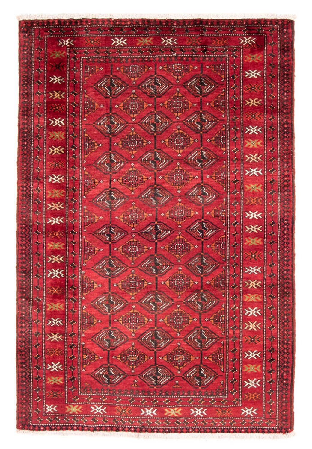 Tapis Belutsch - 203 x 136 cm - rouge