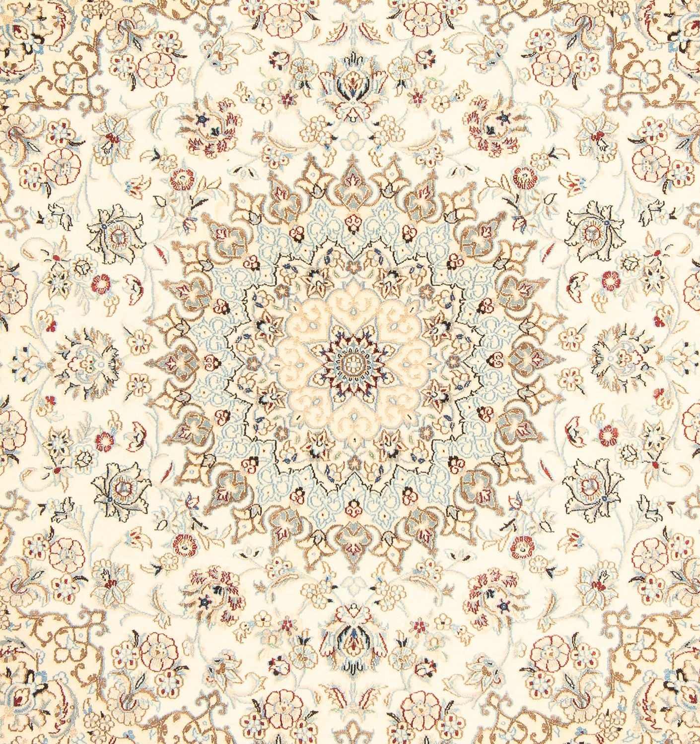 Tapis persan - Nain - Royal carré  - 203 x 202 cm - beige