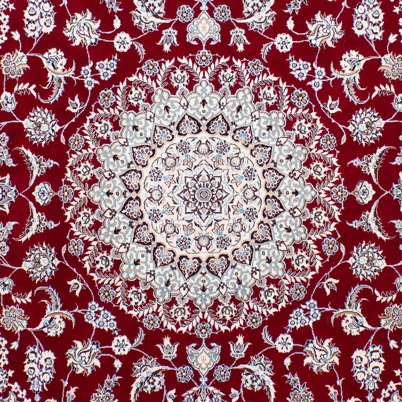 Tapis persan - Nain - Premium - 196 x 158 cm - rouge foncé