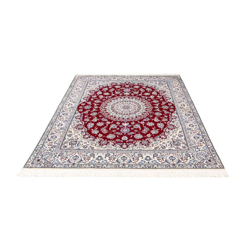 Tapis persan - Nain - Premium - 196 x 158 cm - rouge foncé