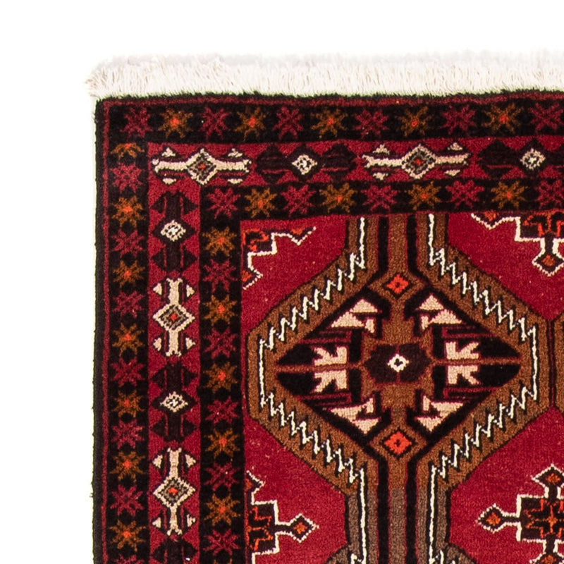 Tapis de couloir Tapis Belutsch - 194 x 100 cm - rouge