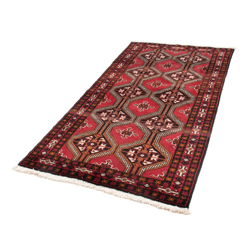 Tapis de couloir Tapis Belutsch - 194 x 100 cm - rouge