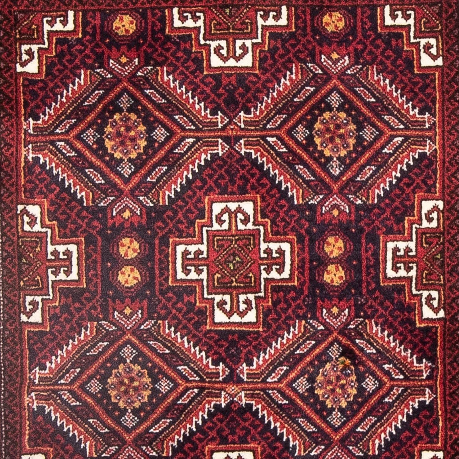 Tapis Belutsch - 152 x 81 cm - rouge foncé