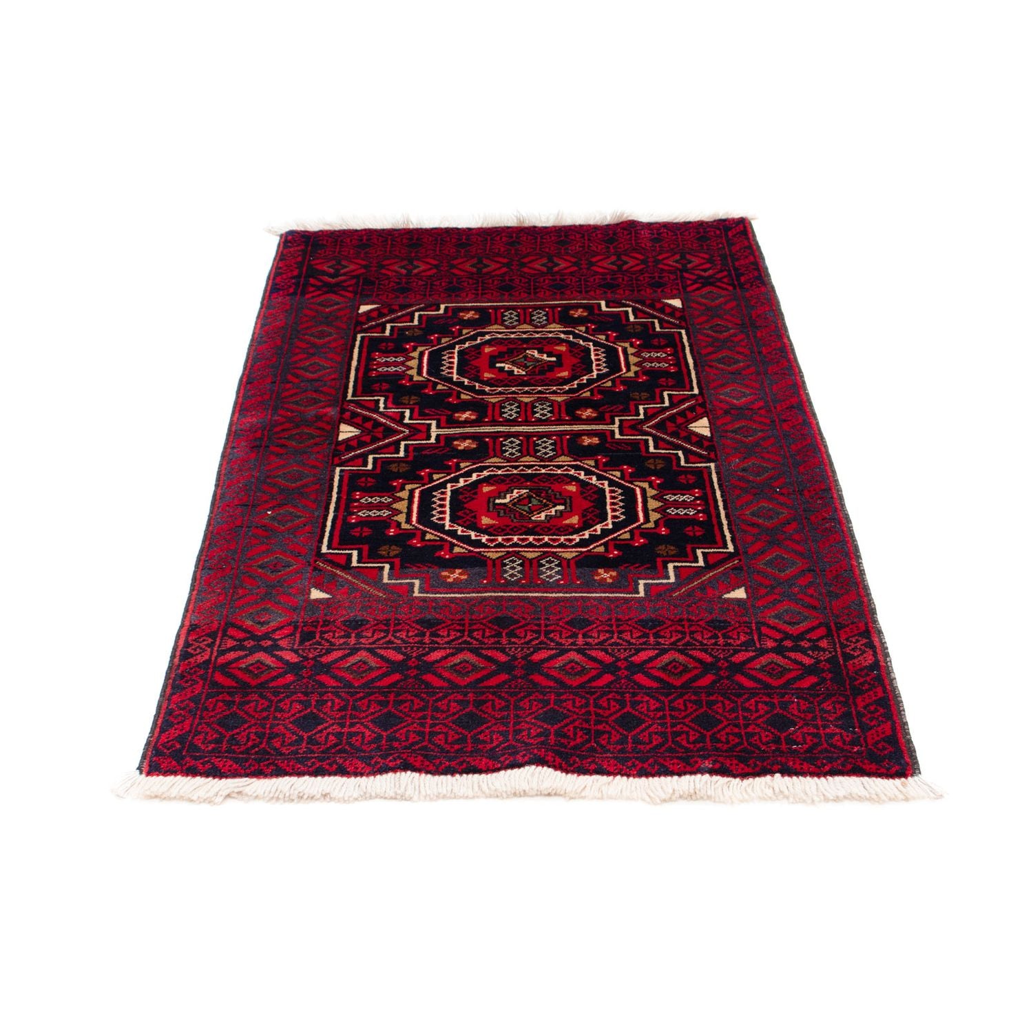 Tapis Belutsch - 146 x 84 cm - rouge foncé