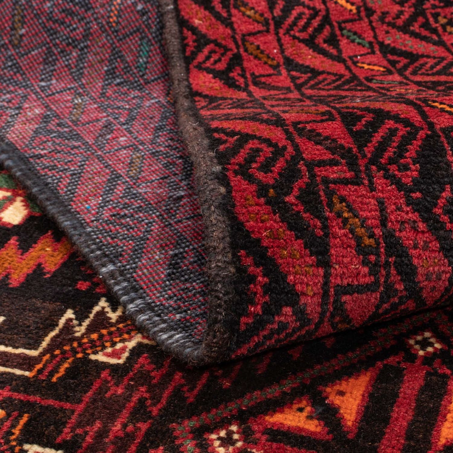 Tapis de couloir Tapis Belutsch - 196 x 106 cm - rouge