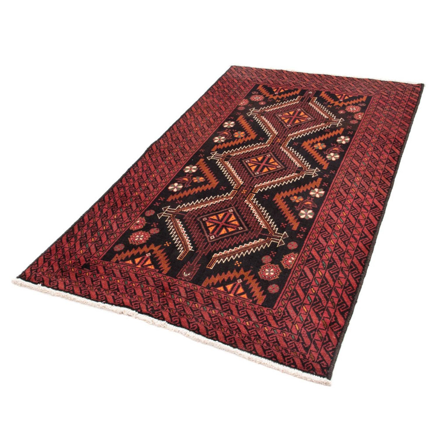 Tapis de couloir Tapis Belutsch - 196 x 106 cm - rouge