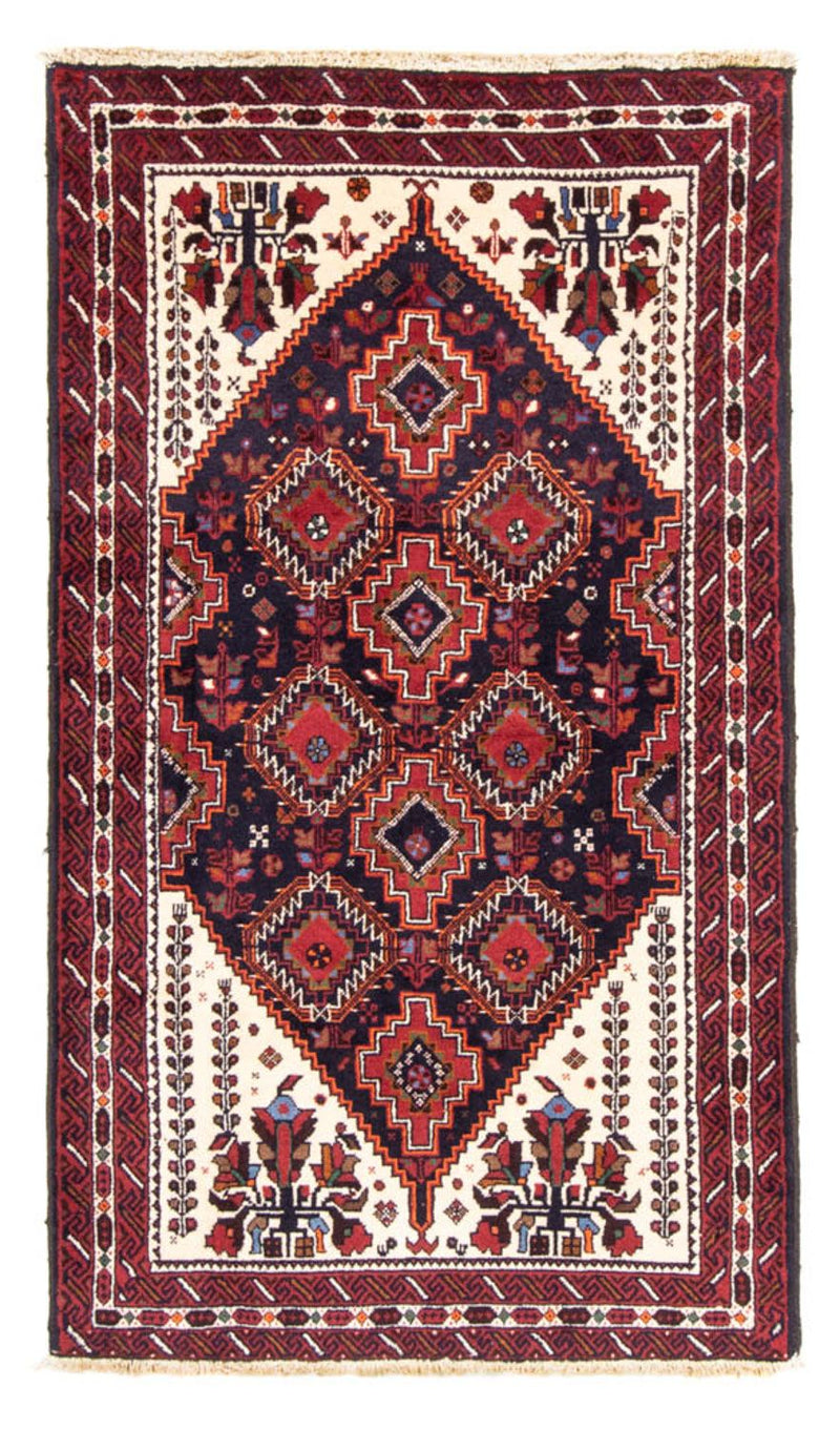 Tapis de couloir Tapis Belutsch - 185 x 103 cm - bleu foncé