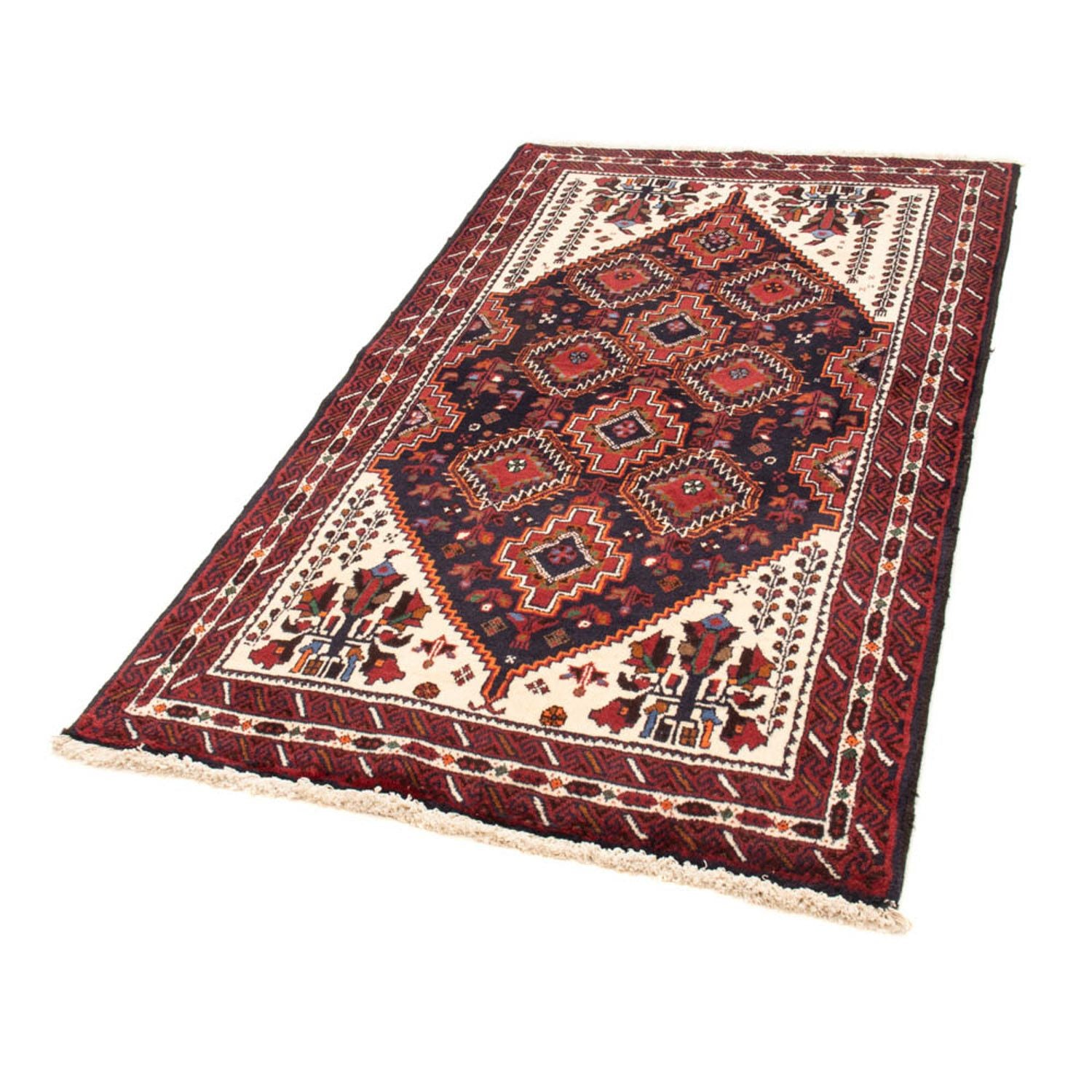 Tapis de couloir Tapis Belutsch - 185 x 103 cm - bleu foncé