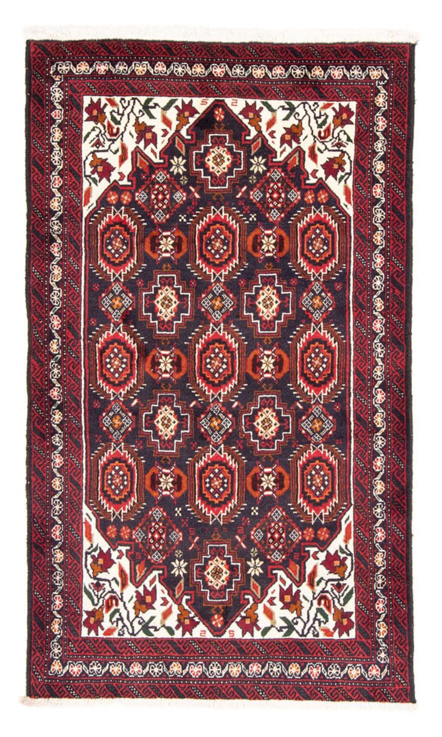 Tapis de couloir Tapis Belutsch - 196 x 110 cm - bleu foncé