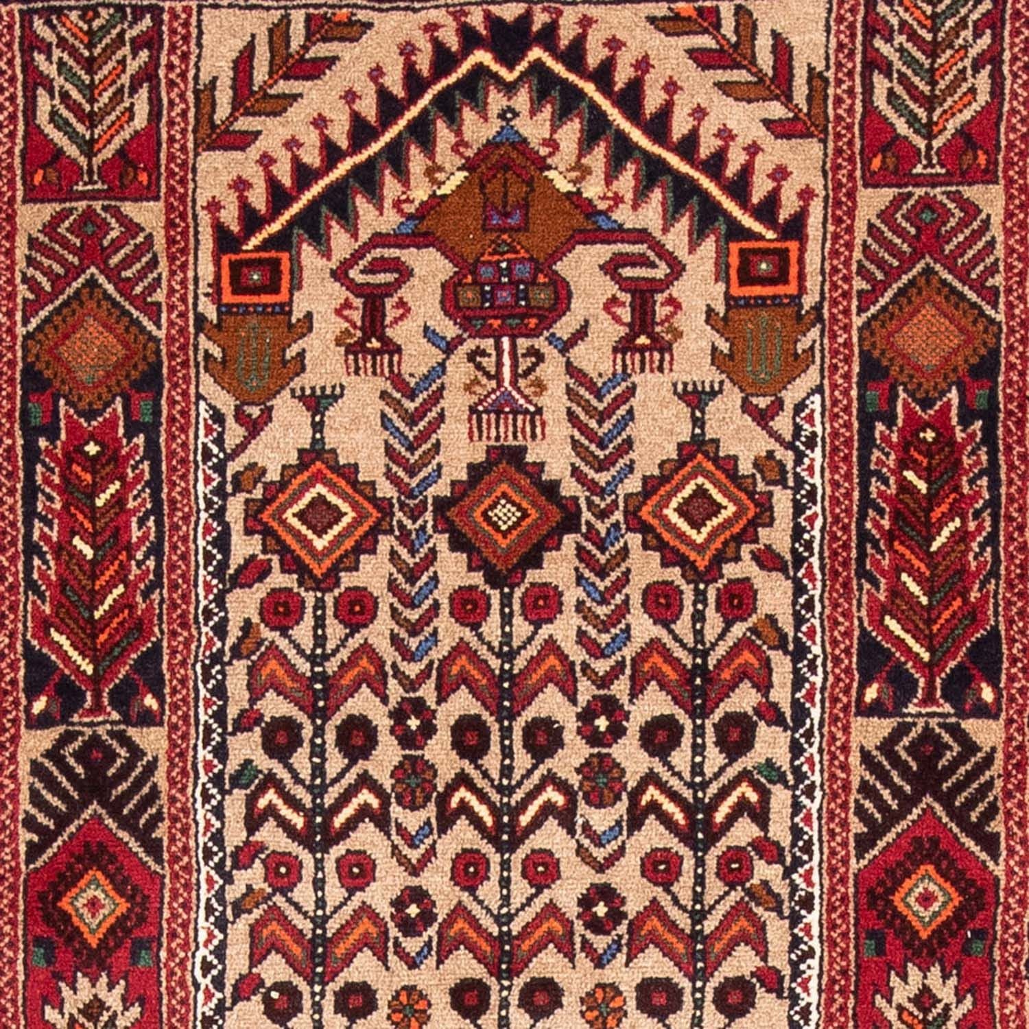 Tapis de couloir Tapis Belutsch - 195 x 99 cm - multicolore