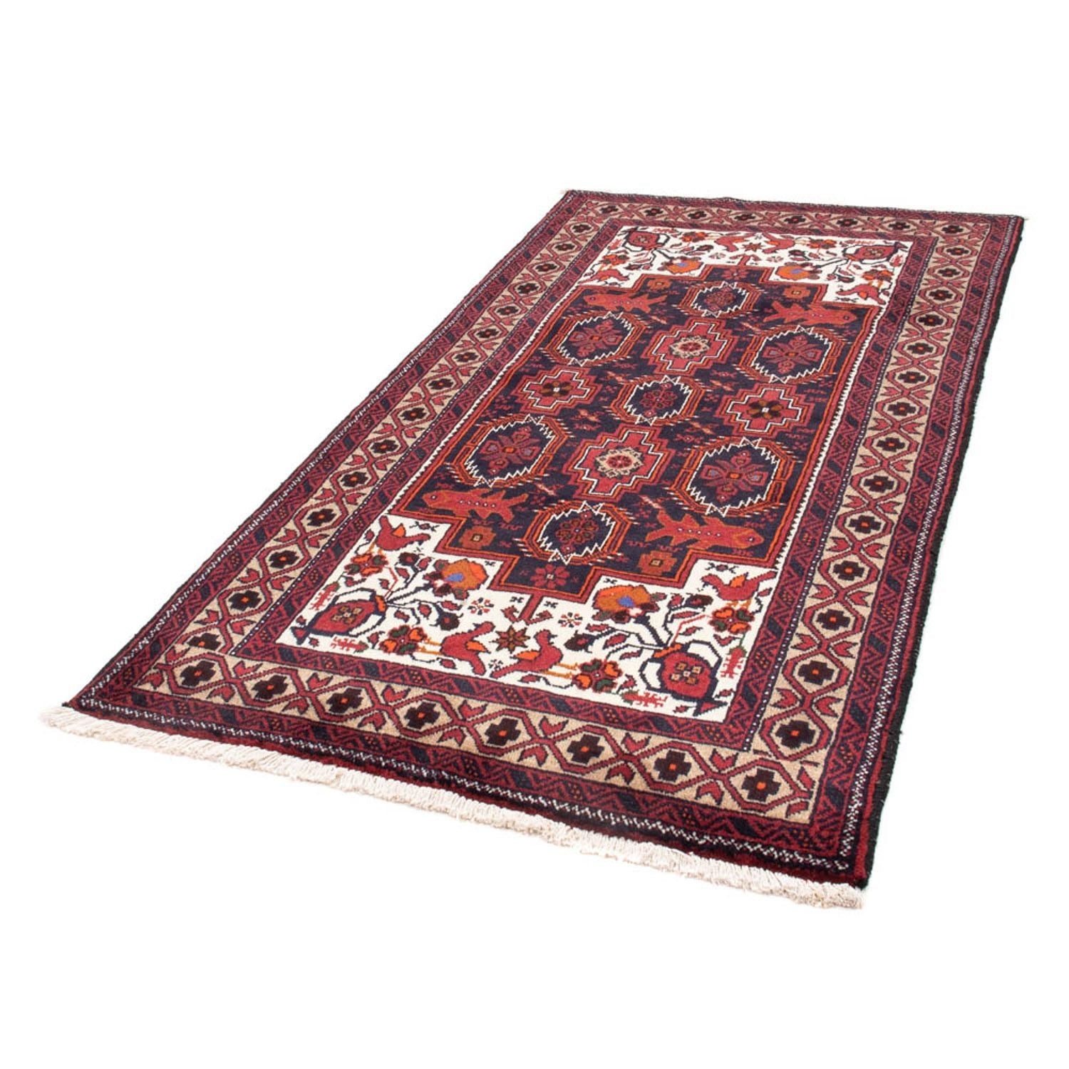 Belutsch Teppich 195 x 106 cm - rot