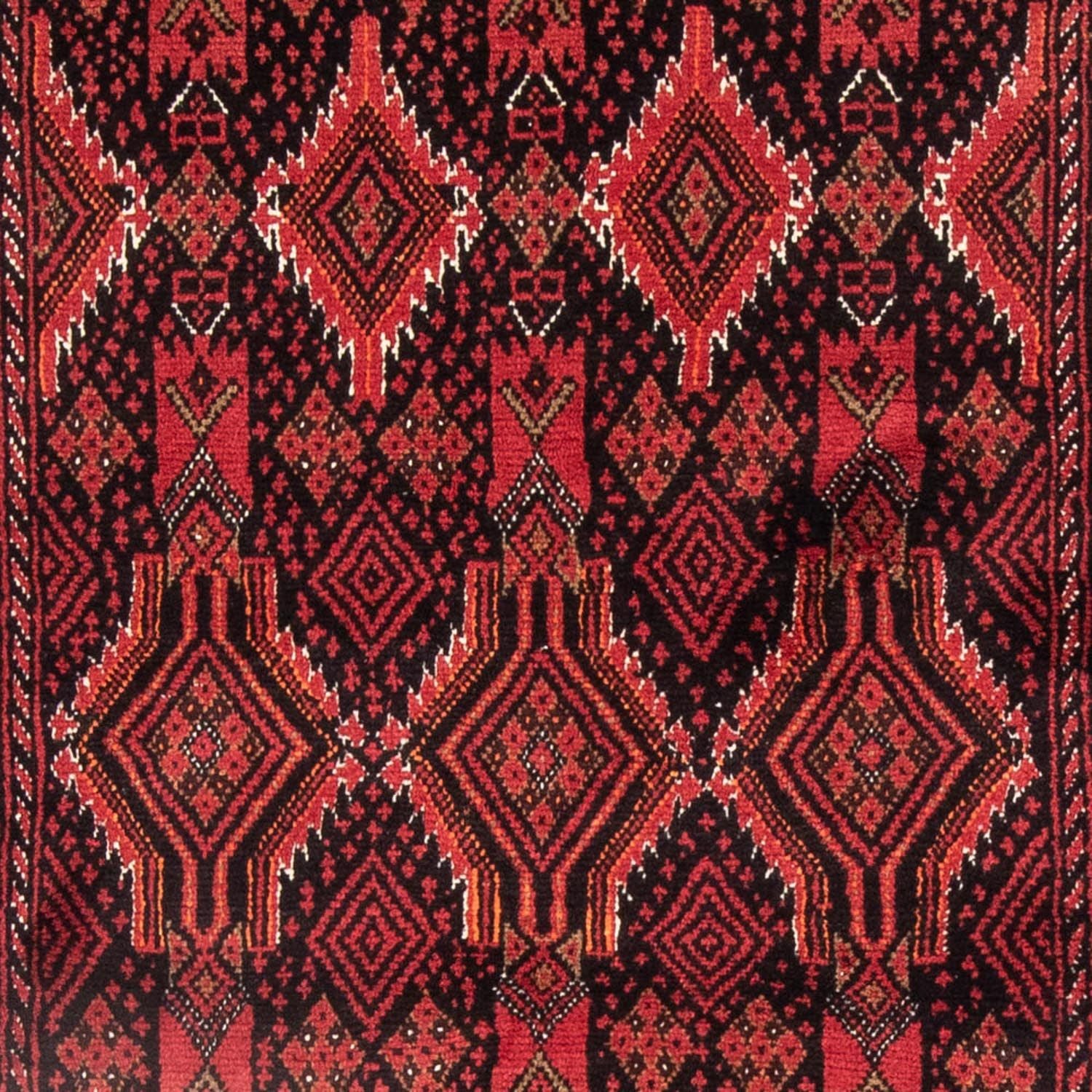 Tapis de couloir Tapis Belutsch - 189 x 104 cm - rouge