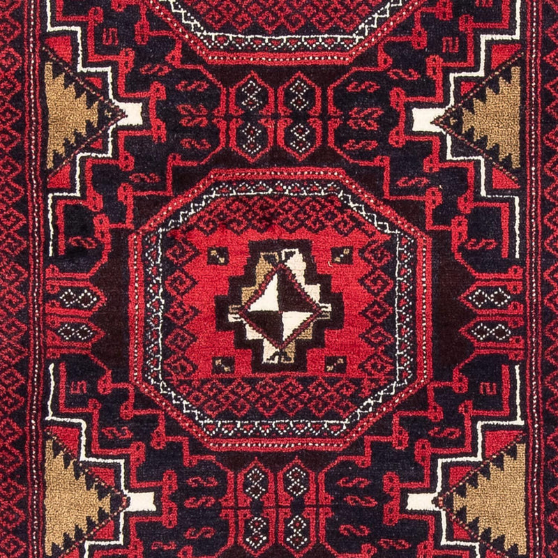 Belutsch Teppich 175 x 95 cm - dunkelrot