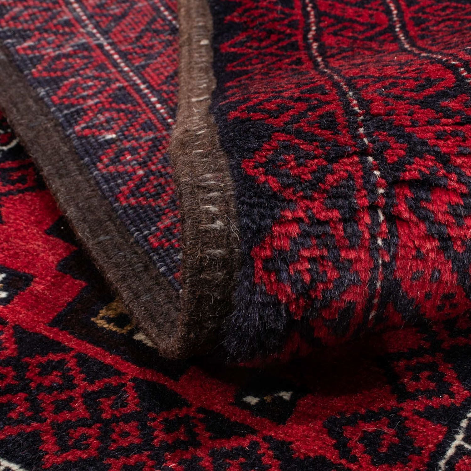 Belutsch Teppich 175 x 95 cm - dunkelrot